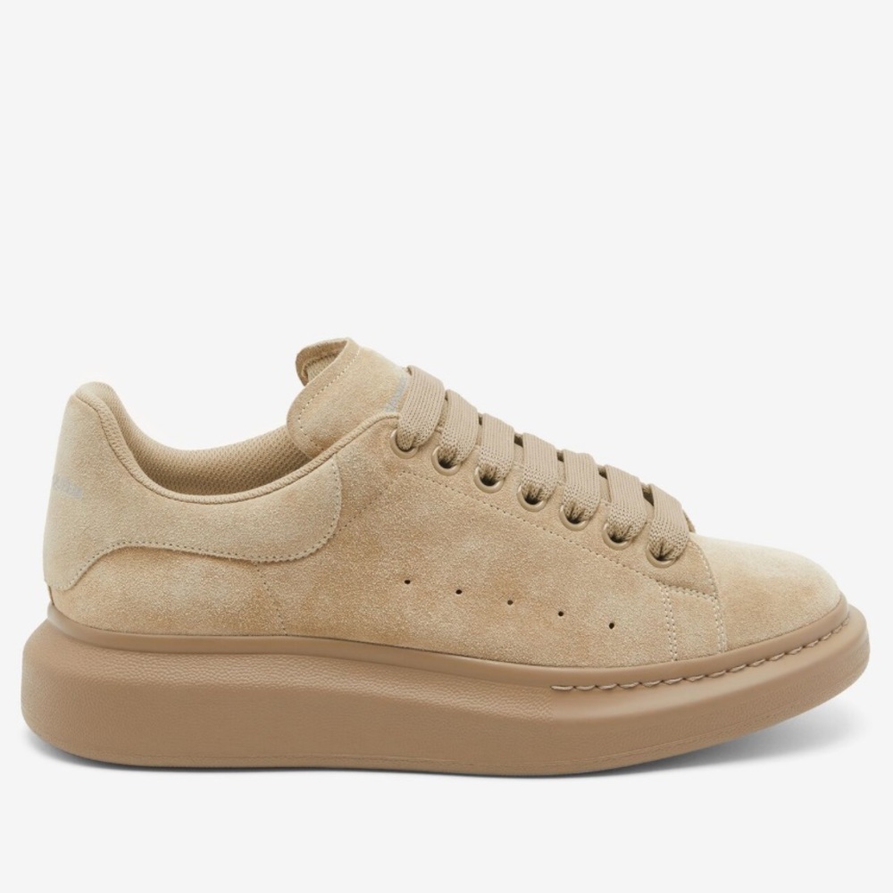Alexander McQueen Sand Suede Oversized Chunky Low-Top Sneaker Size 44 or 11
